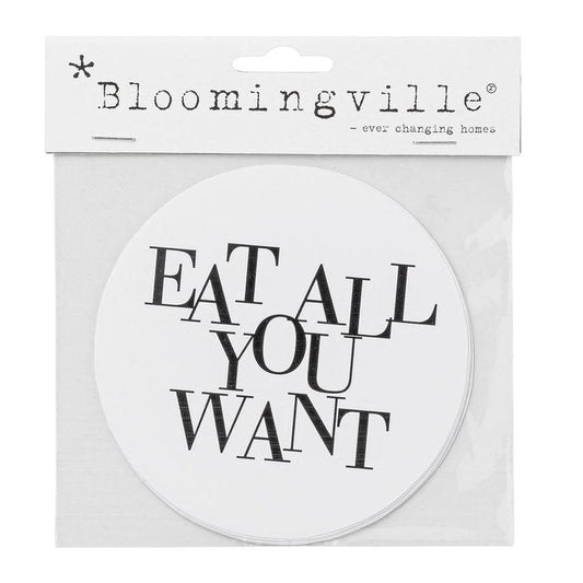 Wandsticker "Eat all you want" - Bloomingville