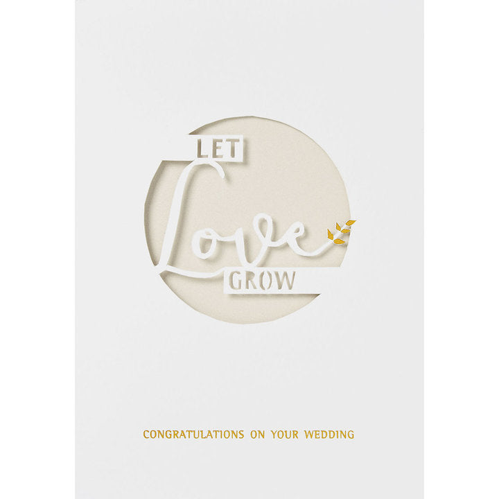 Wolke Sieben Hochzeitskarte "Let love grow" - Räder