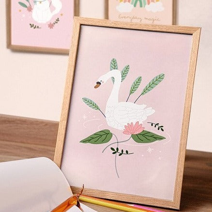 Malblock & Poster "Swan"