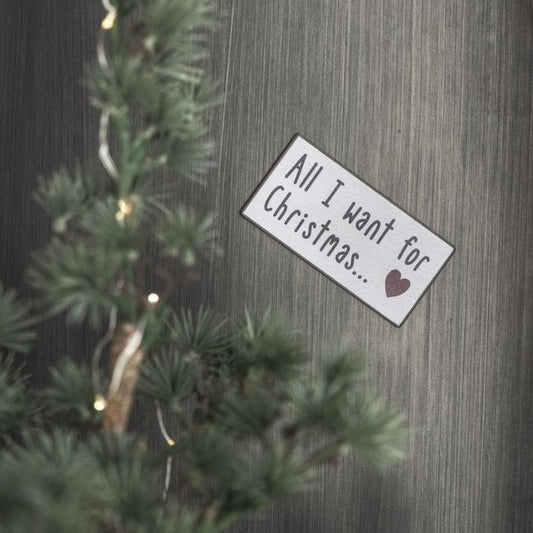 Magnetschild "All I Want for Christmas" - Ib Laursen