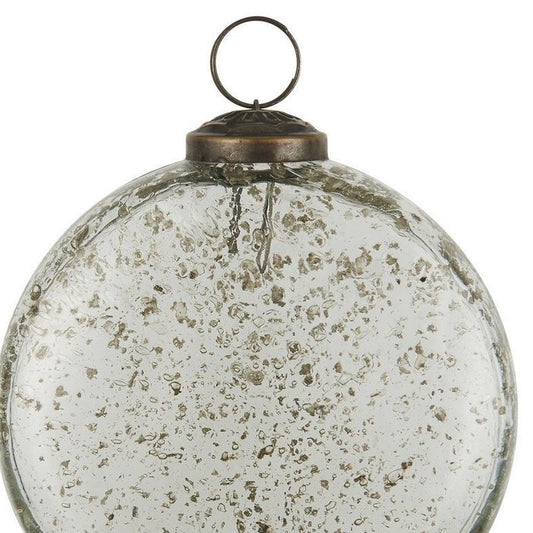 Weihnachtskugel flach pebbled Glas klar - Ib Laursen