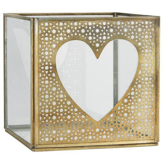 Glasbox mit ausgestanztem Herz groß - Ib Laursen