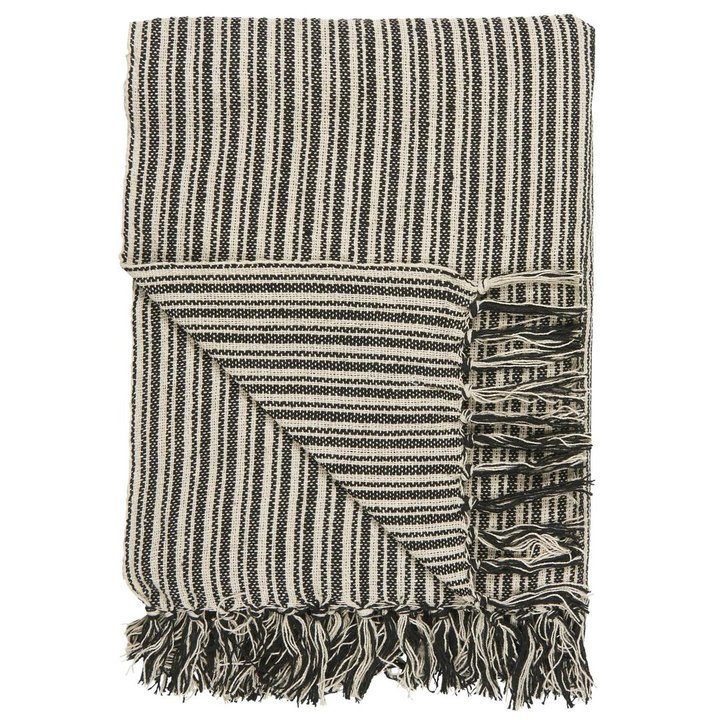 Plaid creme/schwarz Streifenmuster - Ib Laursen