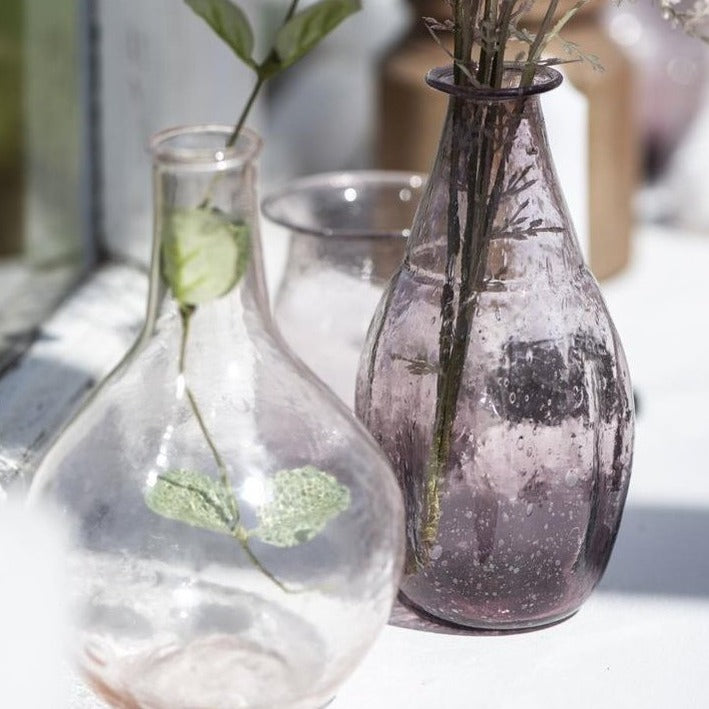 Vasen Unika aus recycelten Glas 4er Set - Ib Laursen