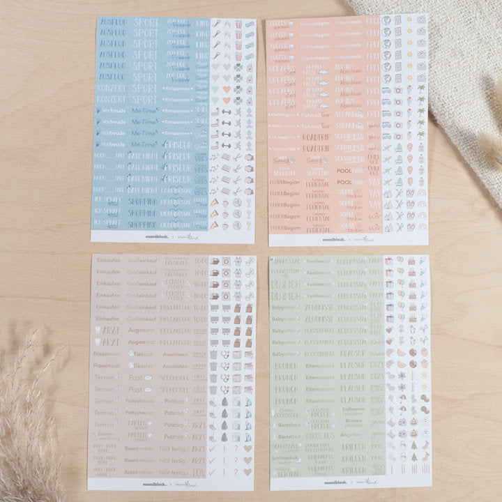 Sticker Set "Planen und Organisieren" - Mintkind