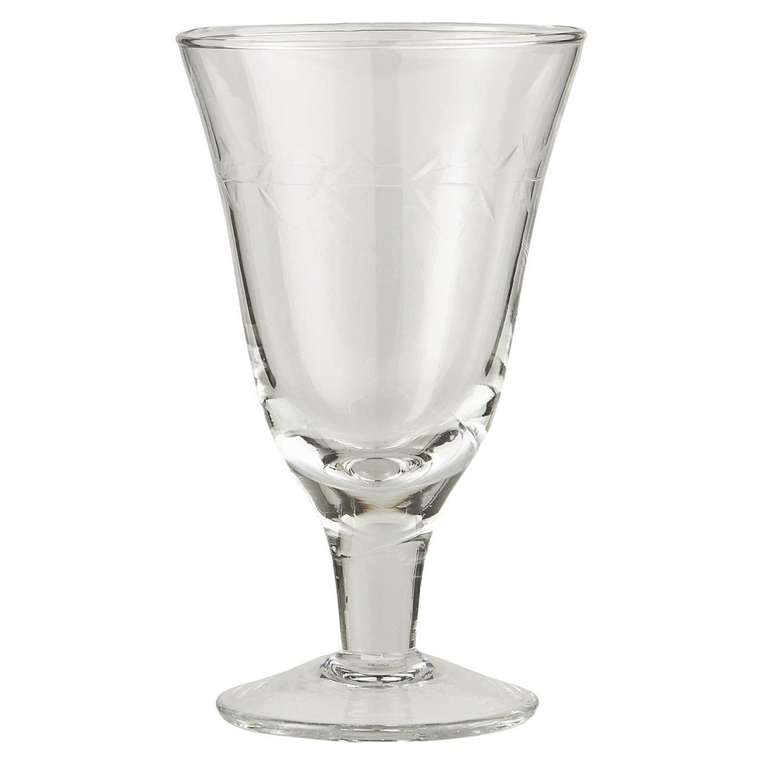 Glaskanne & 2 Rotweingläser mit Blattkante - Ib Laursen