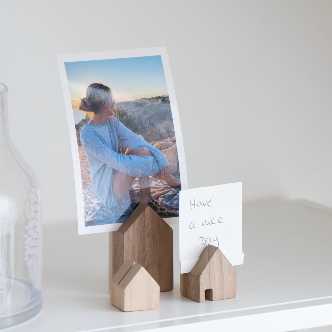 Haushalt Karten-/ Fotohalter "Set aus 3" - Räder