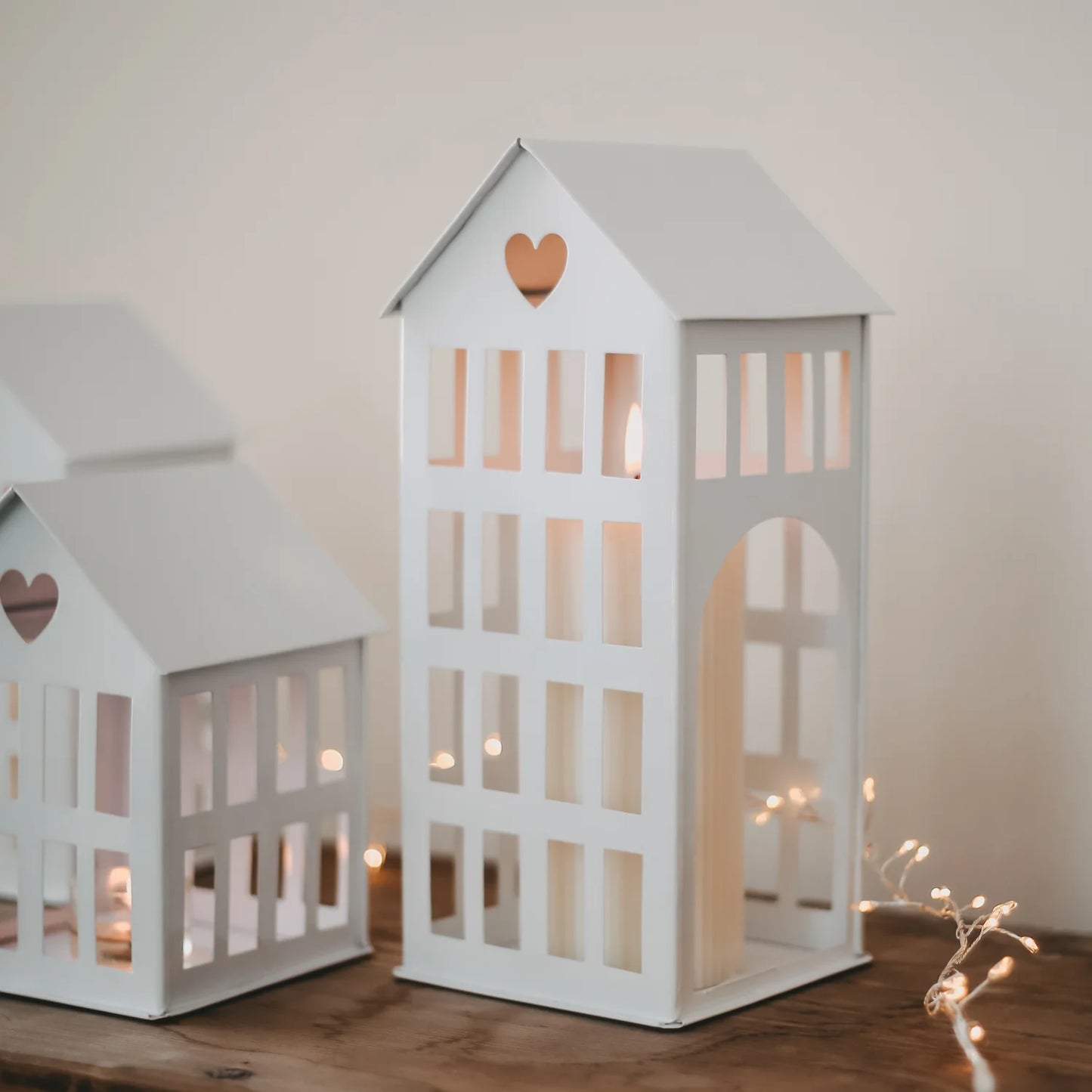 Metallhaus groß weiß - Eulenschnitt