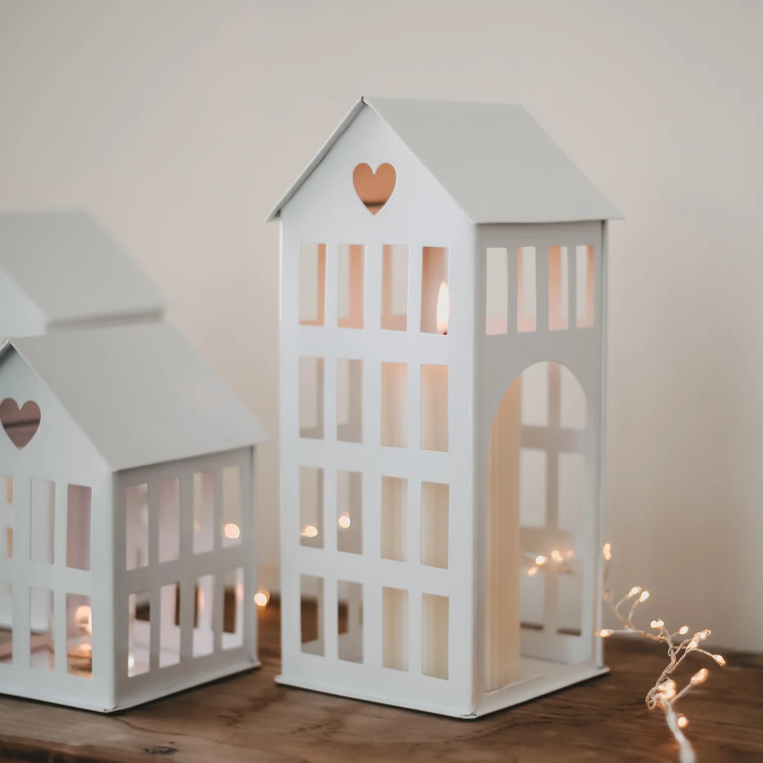 Metallhaus groß weiß - Eulenschnitt