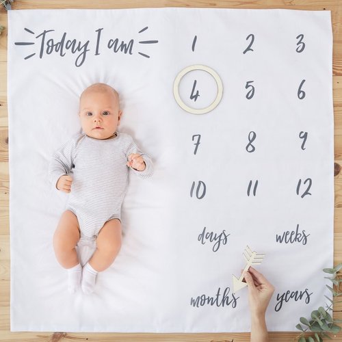 "Oh Baby" Meilenstein Tuch