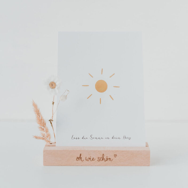 Spruchkarte "Lass die Sonne.." - Eulenschnitt