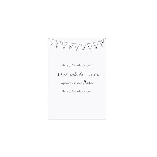 Spruchkarte "Marmelade" - Eulenschnitt