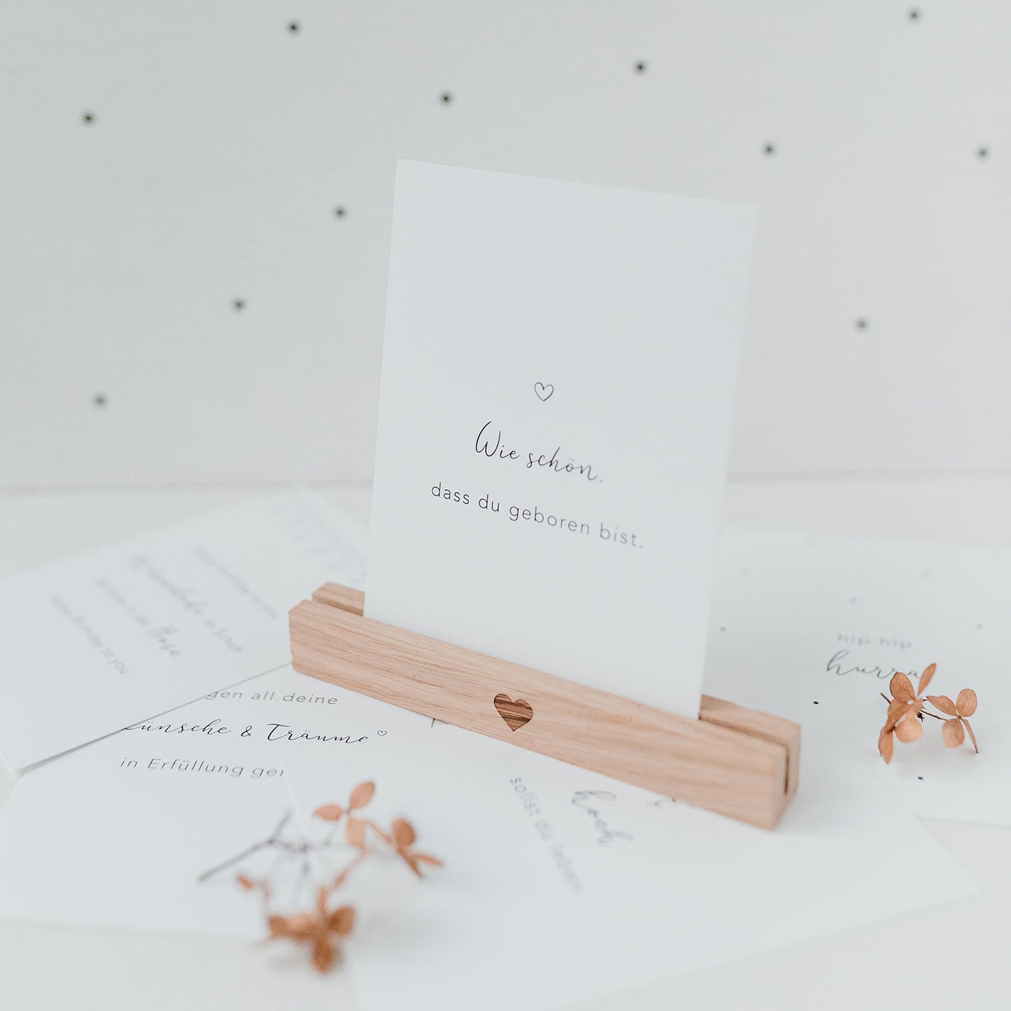 Spruchkarte "Wie schön" - Eulenschnitt