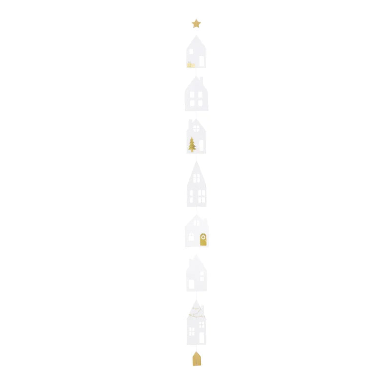 Häuschen Kette "Weihnachten" - Räder