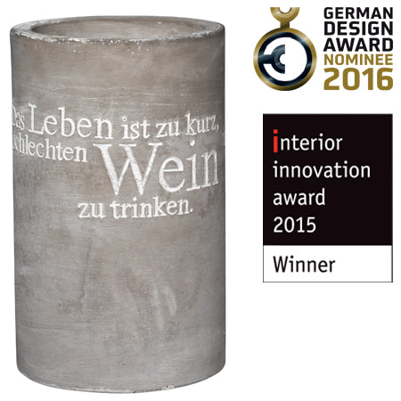 Weinkühler "Das Leben ist zu kurz" - Räder