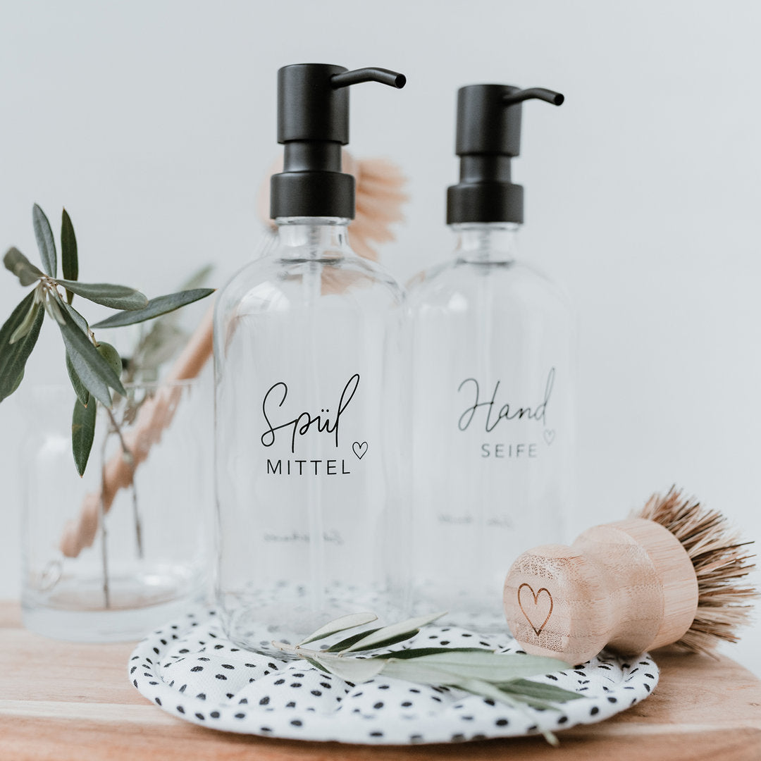 Seifenspender Spülmittel transparent - Eulenschnitt