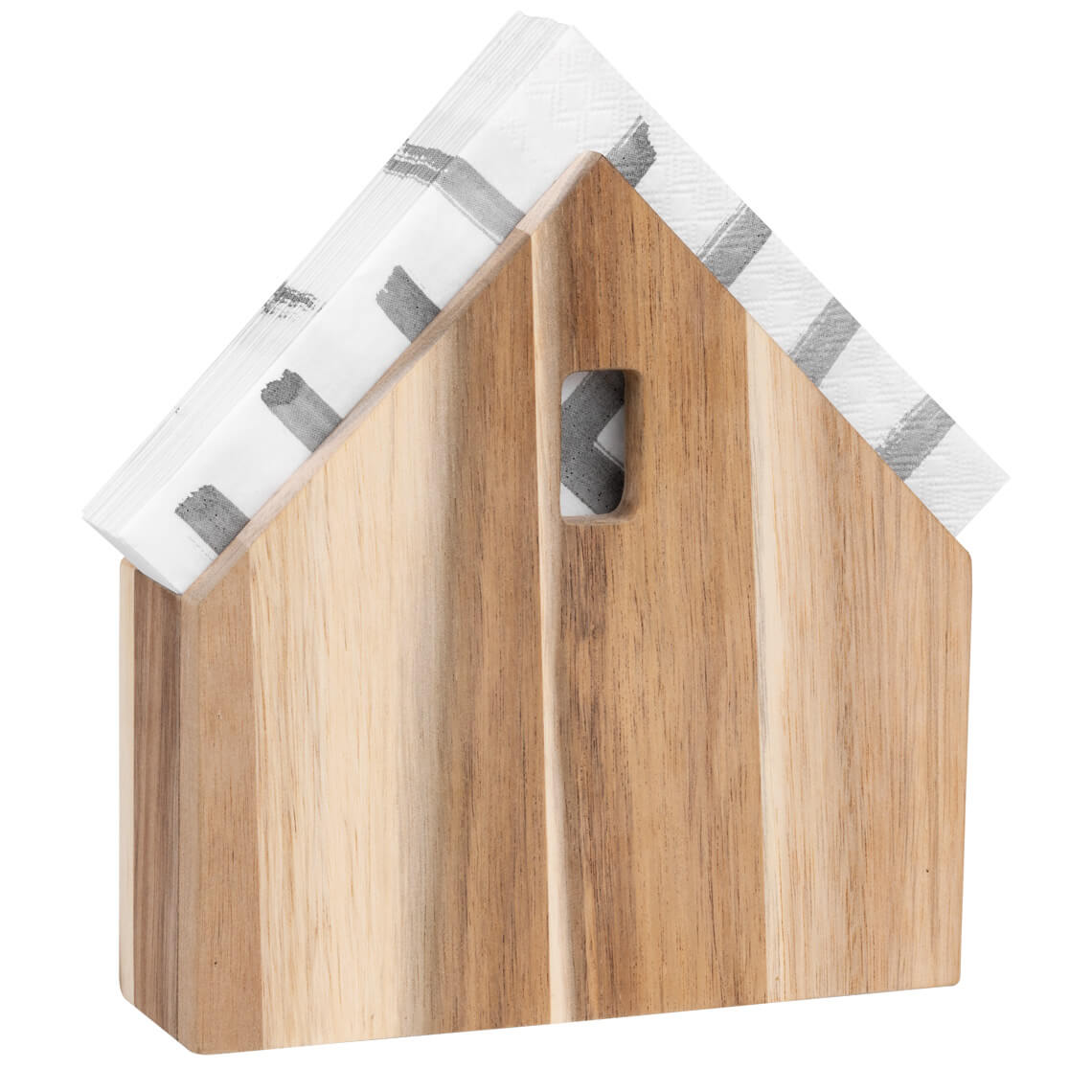 Serviettenhaus aus Holz "klein" - Räder
