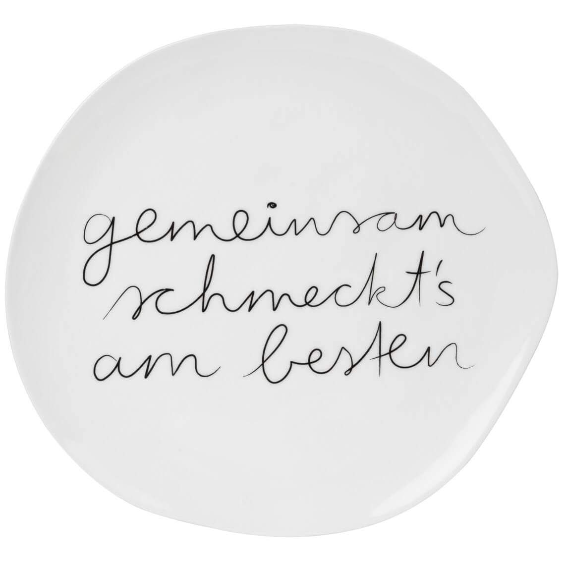 Mix & Match Teller mittelgroß "Gemeinsam schmeckts am besten" - Räder