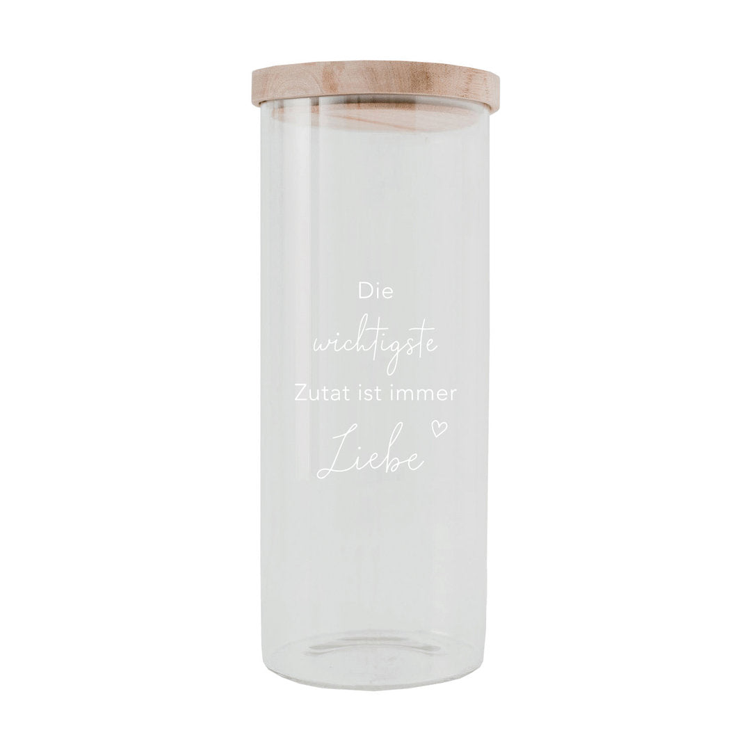 Vorratsglas Liebe 25cm - Eulenschnitt