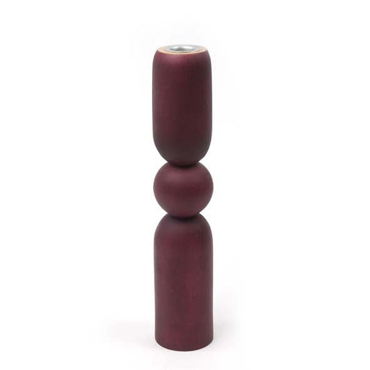 Kerzenhalter aca pedestal red 27 cm - Kinta