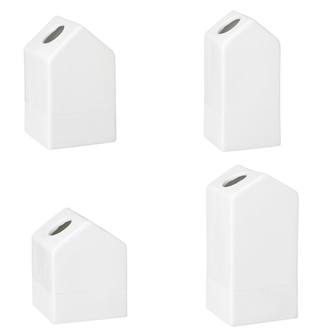 Minivasen Häuser Set "Set aus 4" - Räder