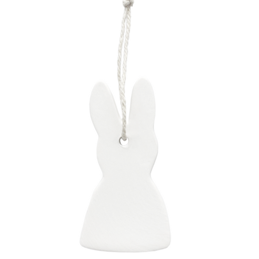 Tonanhänger Hase weiß 2Stk - Delight Department