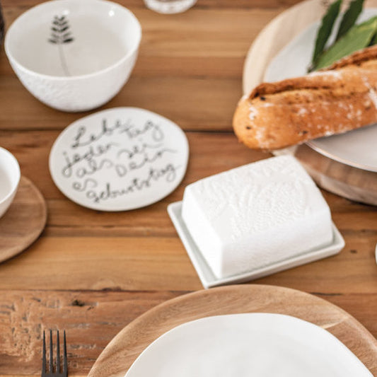 Mix & Match Teller "Lebe jeden Tag" - Räder