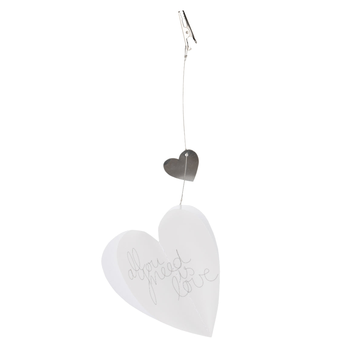 Herz-Clip "All you need is love" - Räder