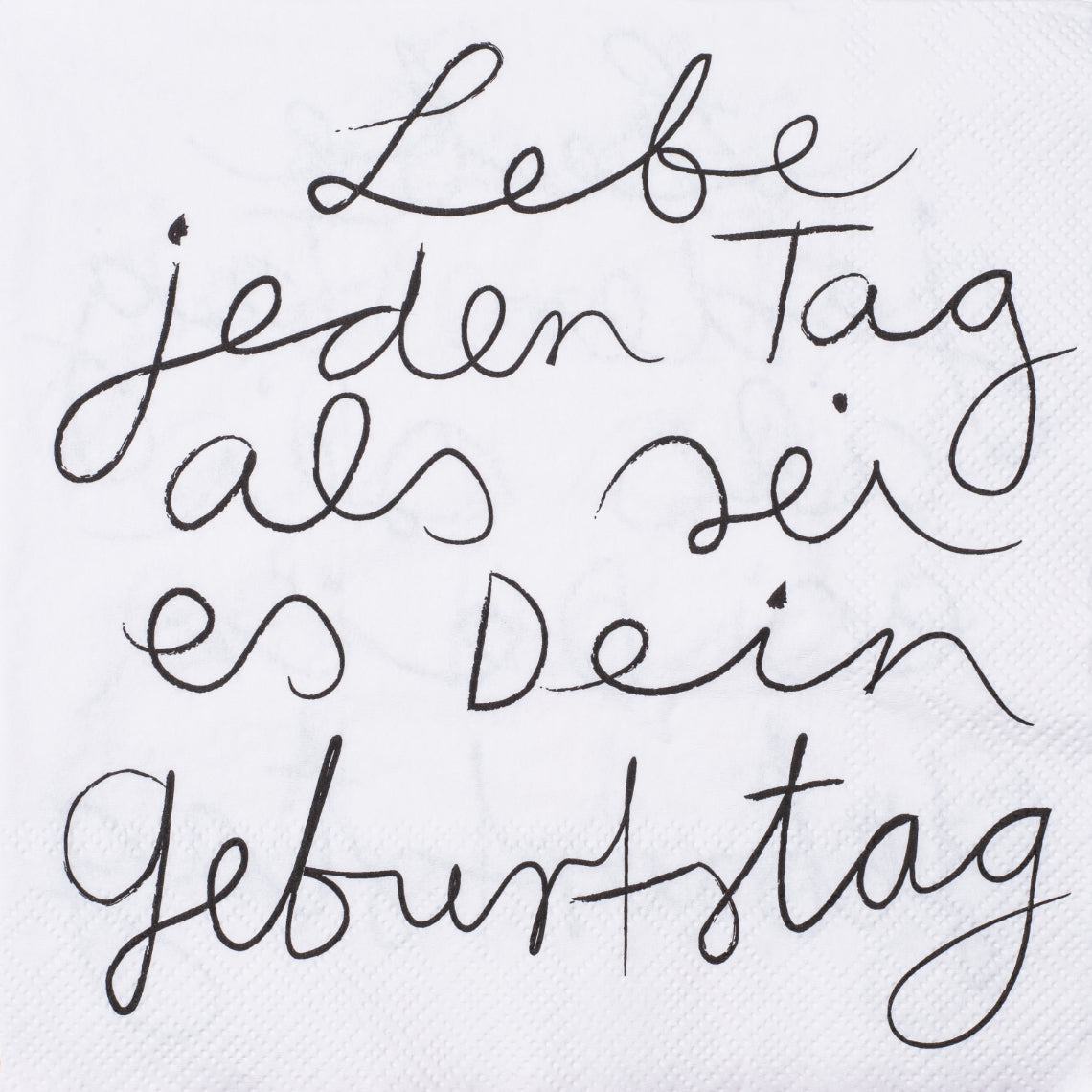 Servietten "Lebe jeden Tag" - Räder