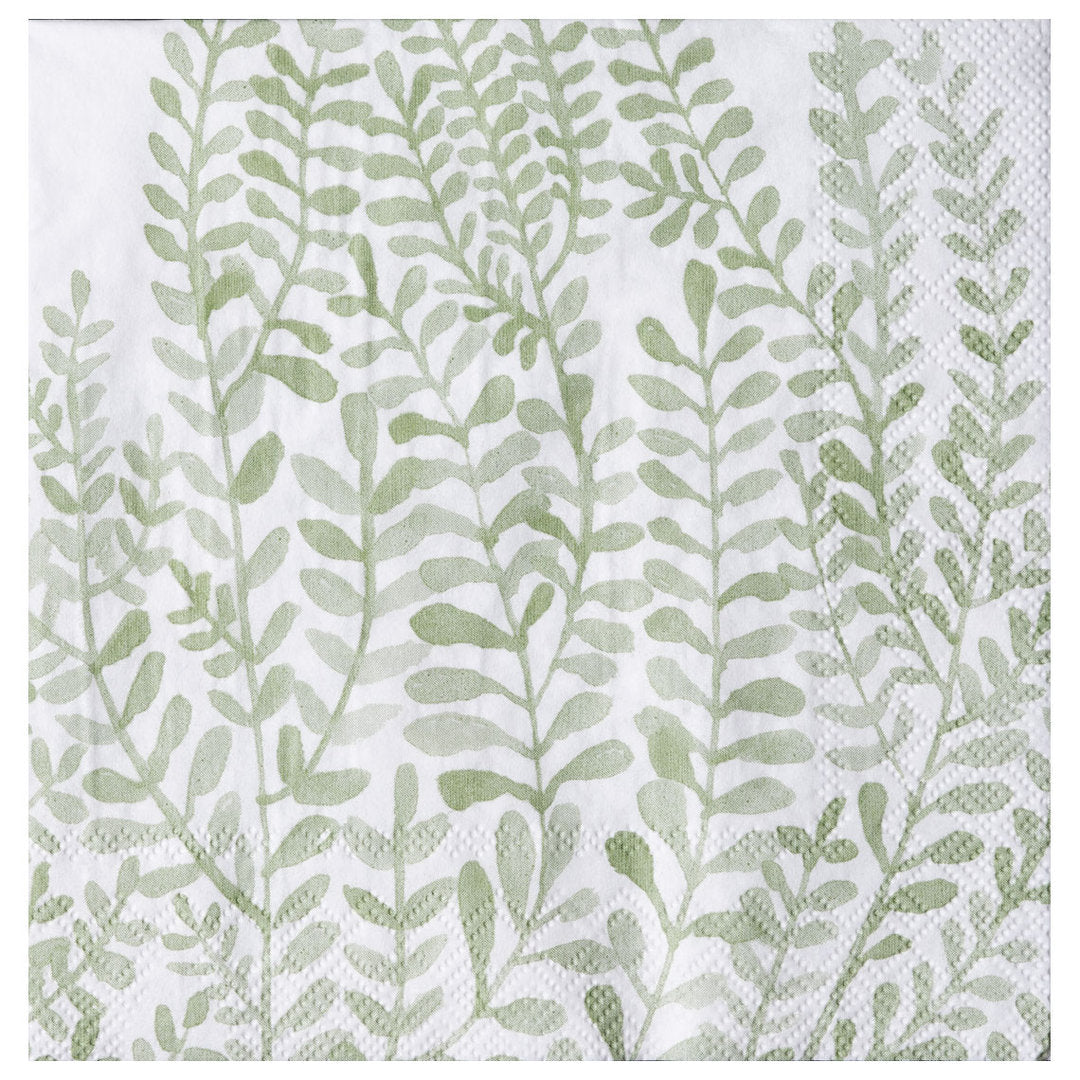 Mix & Match. Servietten "Ranken" grün - Räder