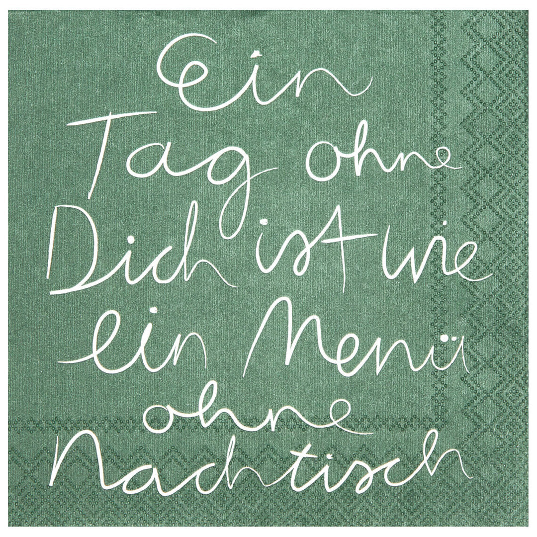Mix & Match. Cocktailservietten "Ein Tag ohne Dich" - Räder