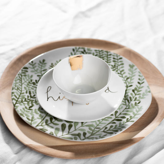 Mix & Match Teller "Hüftgold" klein - Räder