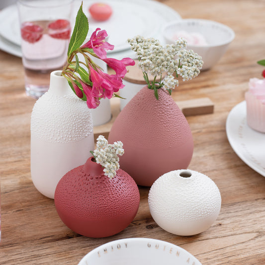 Perlenvase "altrosa" - Räder