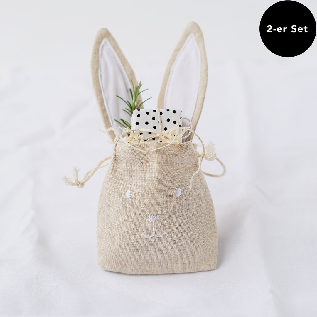 Geschenktüte Hase 2er Set - Eulenschnitt
