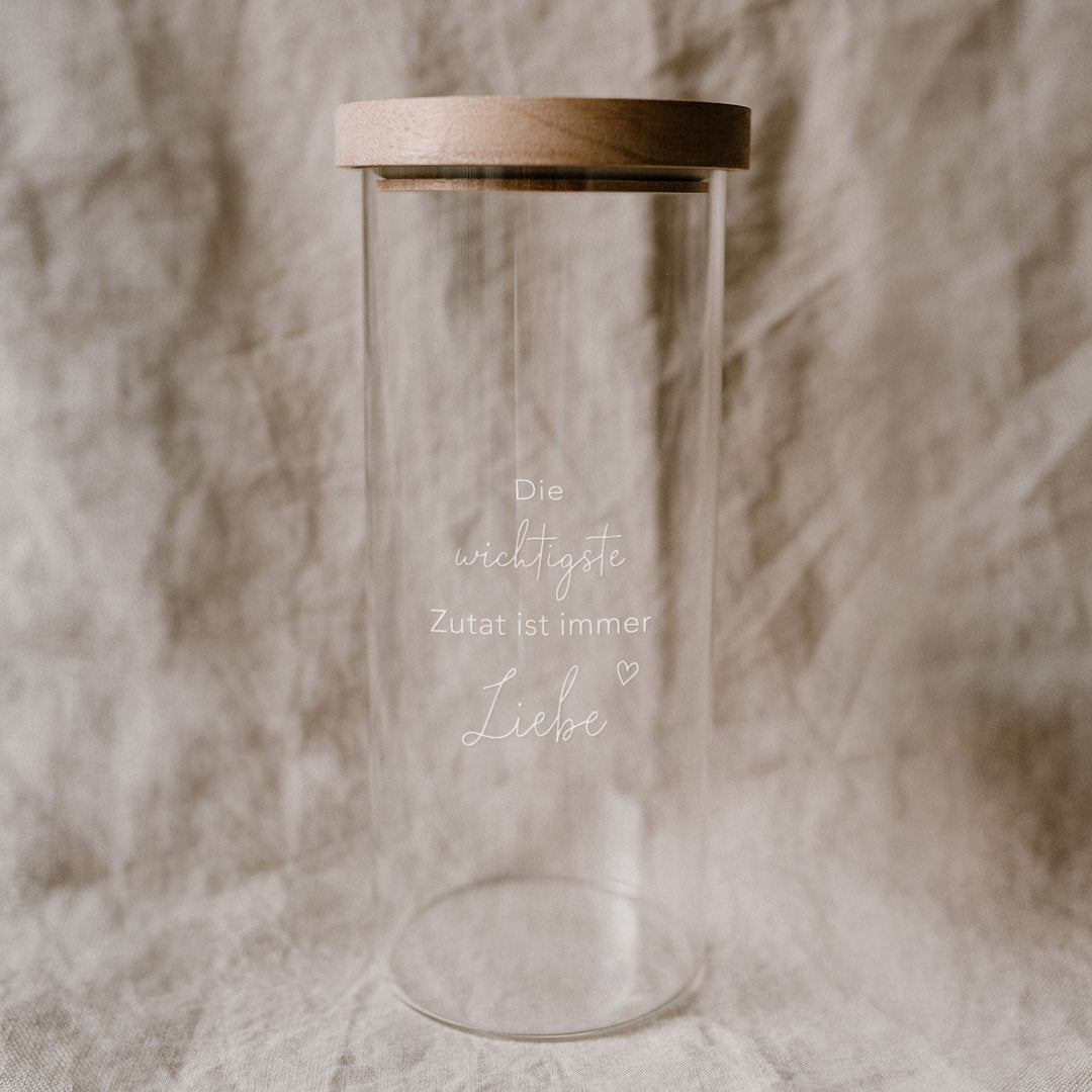 Vorratsglas Liebe 25cm - Eulenschnitt