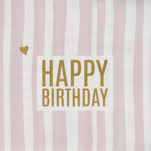 Servietten "Happy Birthday" - Räder