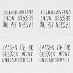 Cocktailservietten "Lassen Sie Ihr Gebäck..." - Räder