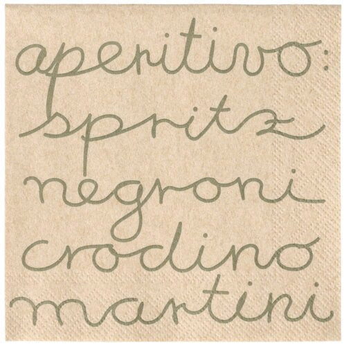 Cocktailserviette "Aperitivo" - Räder