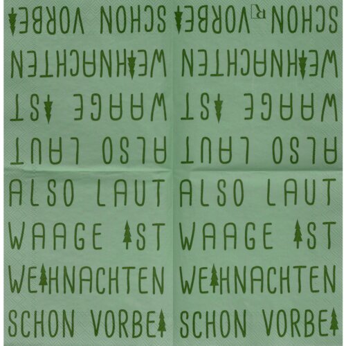 Cocktailservietten "Also laut Waage" - Räder