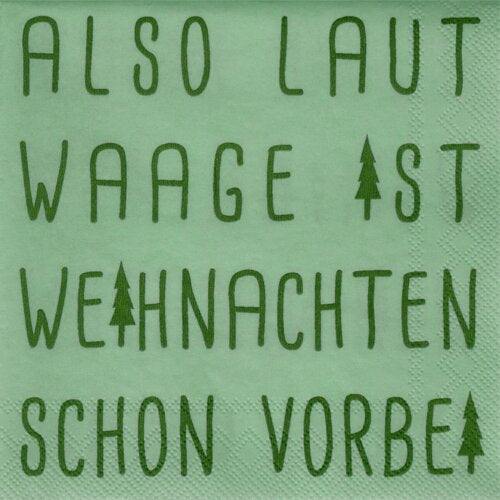 Cocktailservietten "Also laut Waage" - Räder