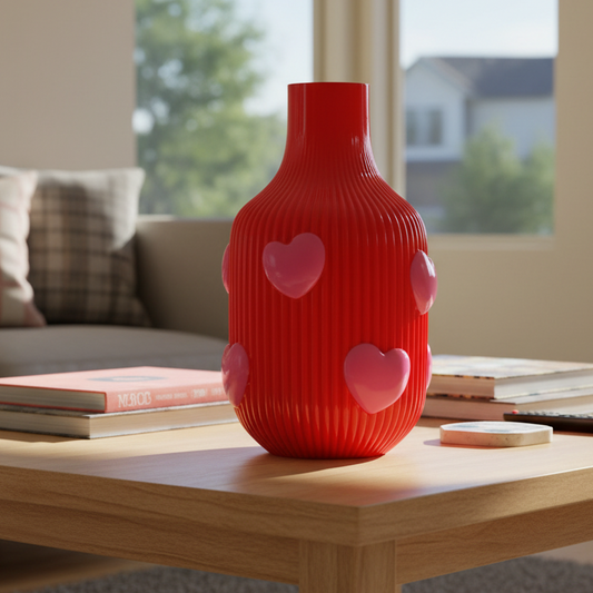 L'amour Vase Herzen rot - Giftcompany