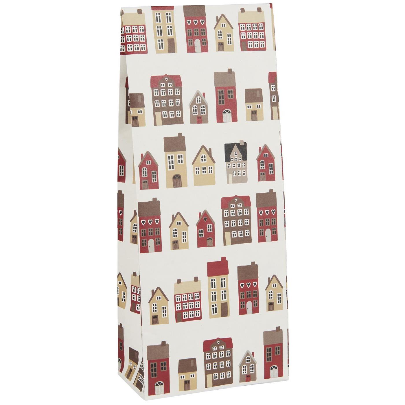 Buntfalttüte Weihnachtsstadt 5 Stück - Ib Laursen