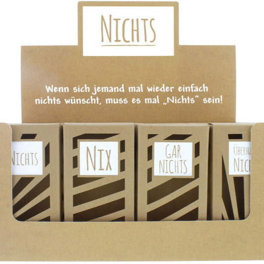 An alle die sich Nichts wünschen Naturkarton - Trend Import