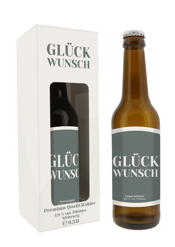 Bier "Glückwunsch" - Trend Import