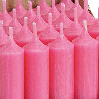 Stabkerze pink (4er Set)