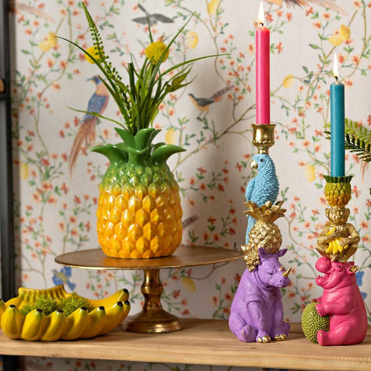 Stabkerze pink (4er Set)