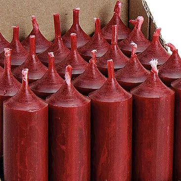 Stabkerze weinrot (4er Set)