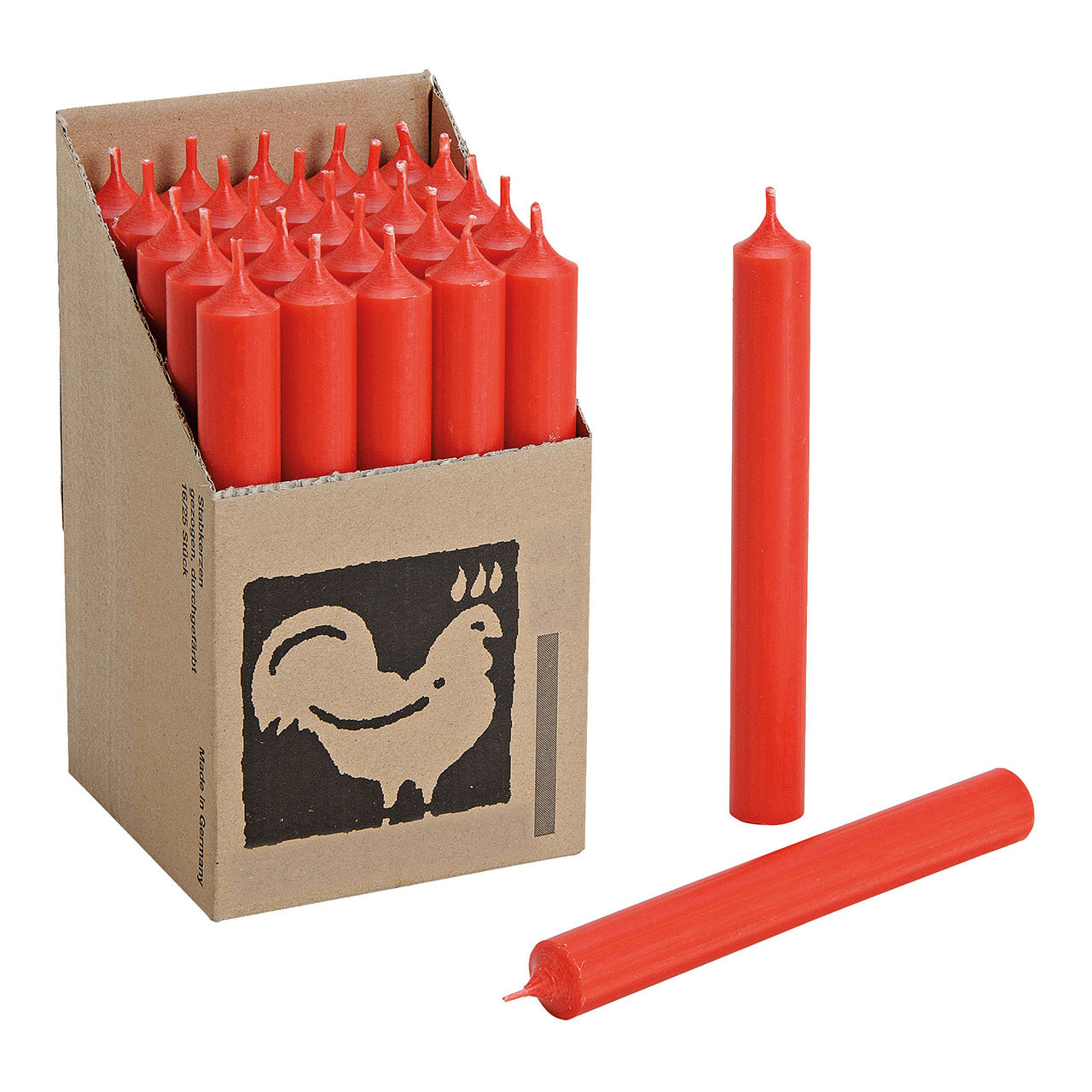 Stabkerze rot (4er Set)