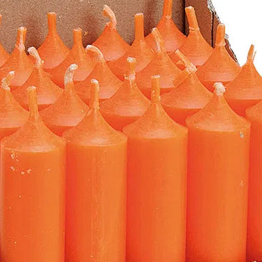 Stabkerze orange (4er Set)