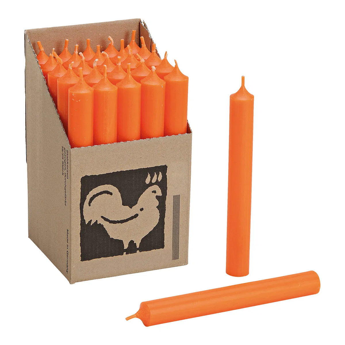 Stabkerze orange (4er Set)